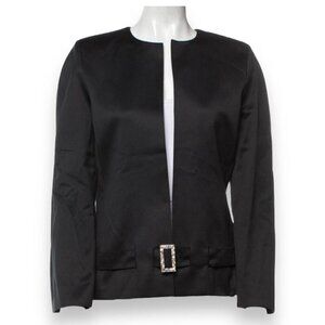 GIVENCHY Authentic Luxury Designer Evening Jacket with Belt Closure - M